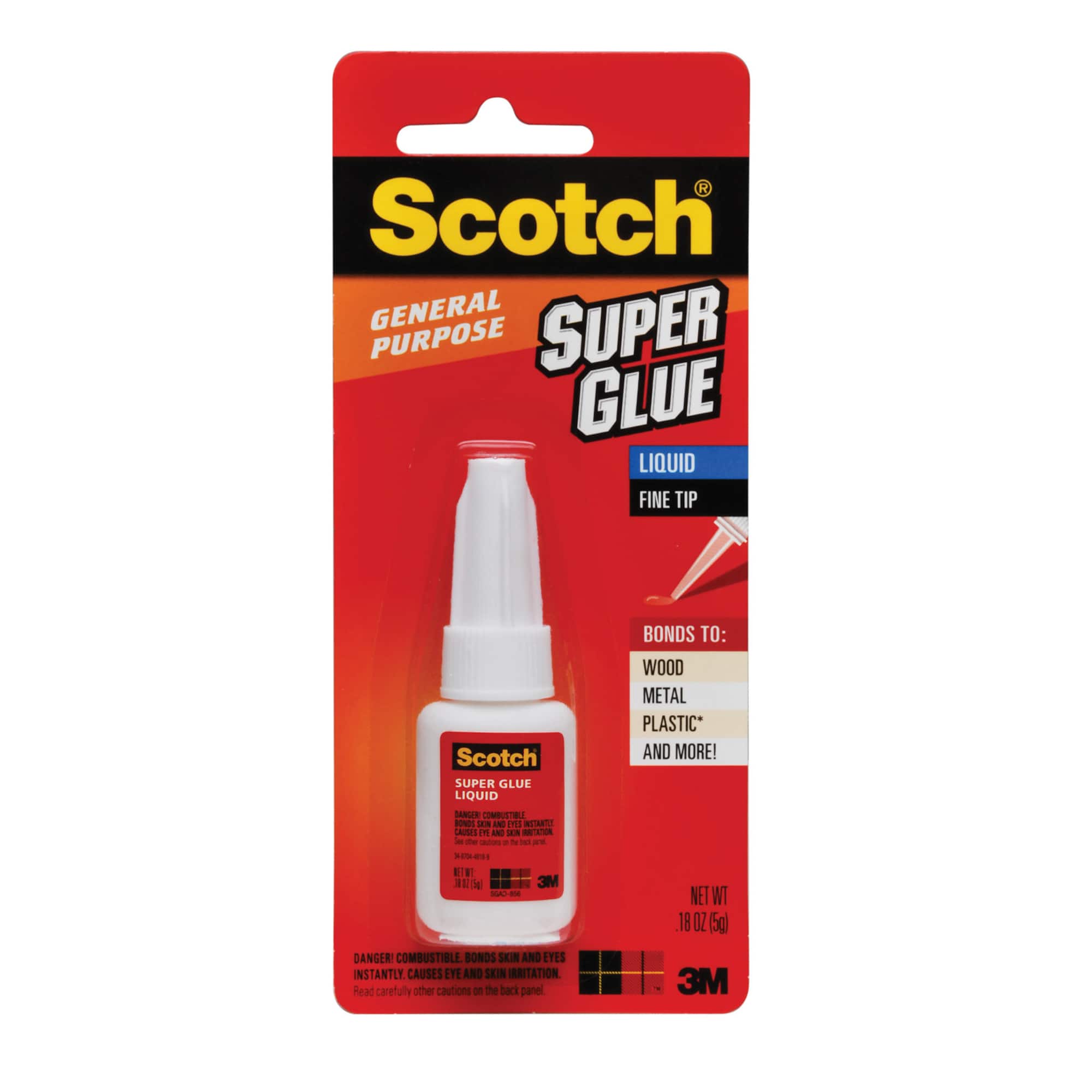3M™ Scotch® 0.18oz. Fine Tip Liquid Super Glue